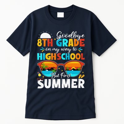 Goodbye 8th Grade Graduation To Highschool Hello Summer Tall T-Shirt