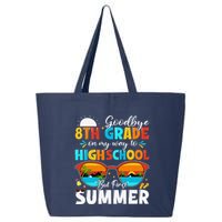 Goodbye 8th Grade Graduation To Highschool Hello Summer 25L Jumbo Tote