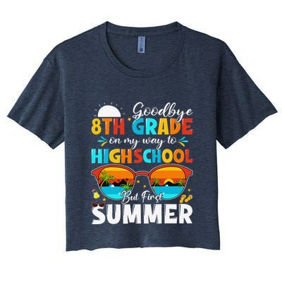 Goodbye 8th Grade Graduation To Highschool Hello Summer Crop Top