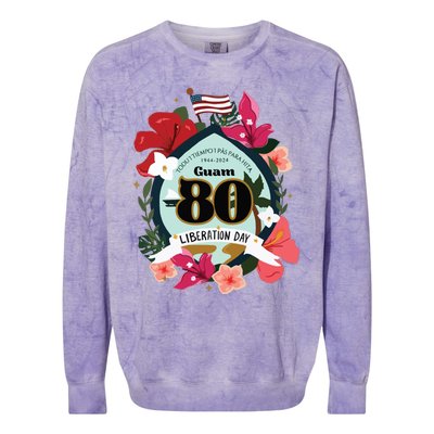 Guam 80th Liberation Day Colorblast Crewneck Sweatshirt