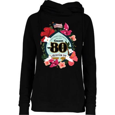 Guam 80th Liberation Day Womens Funnel Neck Pullover Hood