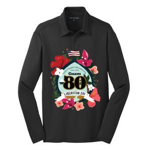 Guam 80th Liberation Day Silk Touch Performance Long Sleeve Polo