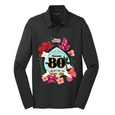 Guam 80th Liberation Day Silk Touch Performance Long Sleeve Polo