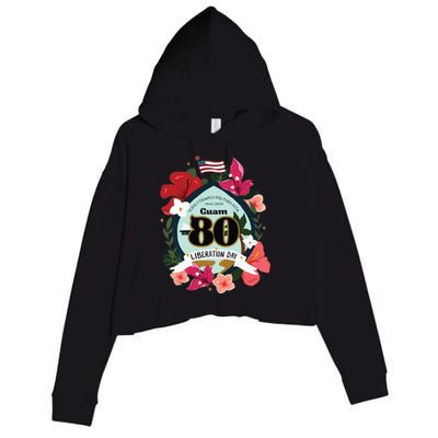 Guam 80th Liberation Day Crop Fleece Hoodie