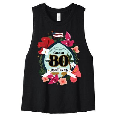 Guam 80th Liberation Day Women's Racerback Cropped Tank