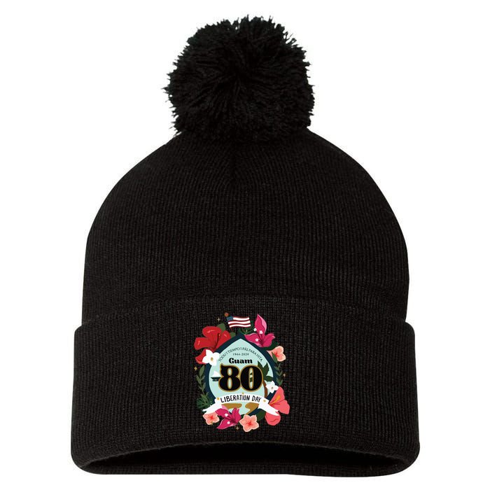 Guam 80th Liberation Day Pom Pom 12in Knit Beanie