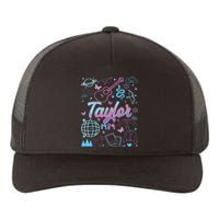 Groovy 80S Taylor First Name Personalized Birthday Girl Yupoong Adult 5-Panel Trucker Hat