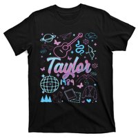 Groovy 80S Taylor First Name Personalized Birthday Girl T-Shirt