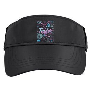 Groovy 80S Taylor First Name Personalized Birthday Girl Adult Drive Performance Visor