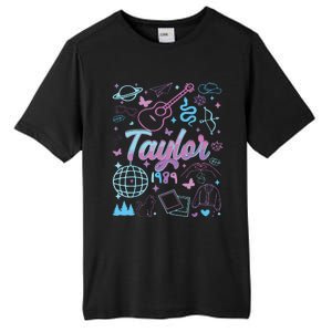 Groovy 80S Taylor First Name Personalized Birthday Girl Tall Fusion ChromaSoft Performance T-Shirt