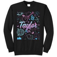 Groovy 80S Taylor First Name Personalized Birthday Girl Tall Sweatshirt