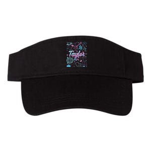 Groovy 80S Taylor First Name Personalized Birthday Girl Valucap Bio-Washed Visor