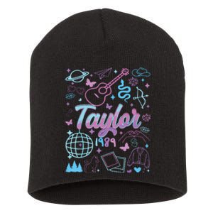 Groovy 80S Taylor First Name Personalized Birthday Girl Short Acrylic Beanie