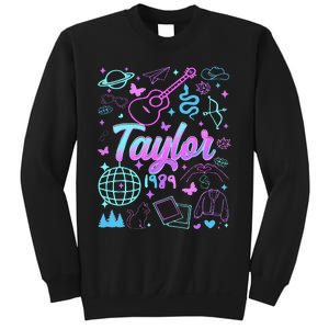 Groovy 80S Taylor First Name Personalized Birthday Girl Gift Sweatshirt