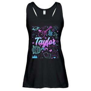 Groovy 80S Taylor First Name Personalized Birthday Girl Gift Ladies Essential Flowy Tank