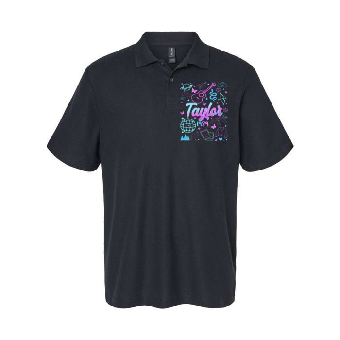 Groovy 80S Taylor First Name Personalized Birthday Girl Gift Softstyle Adult Sport Polo