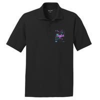 Groovy 80S Taylor First Name Personalized Birthday Girl Gift PosiCharge RacerMesh Polo