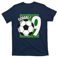 Goaaal 9th Birthday 9 Year Old Soccer Player T-Shirt