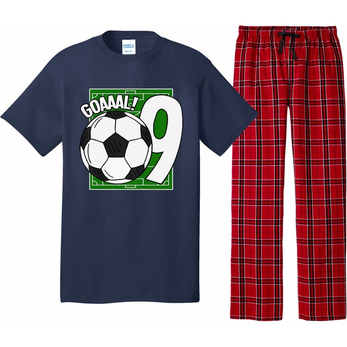 Goaaal 9th Birthday 9 Year Old Soccer Player Pajama Set