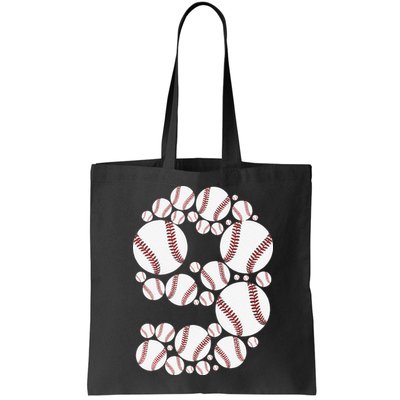 Graphic 9Th Birthday Baseball 9 Years Bag