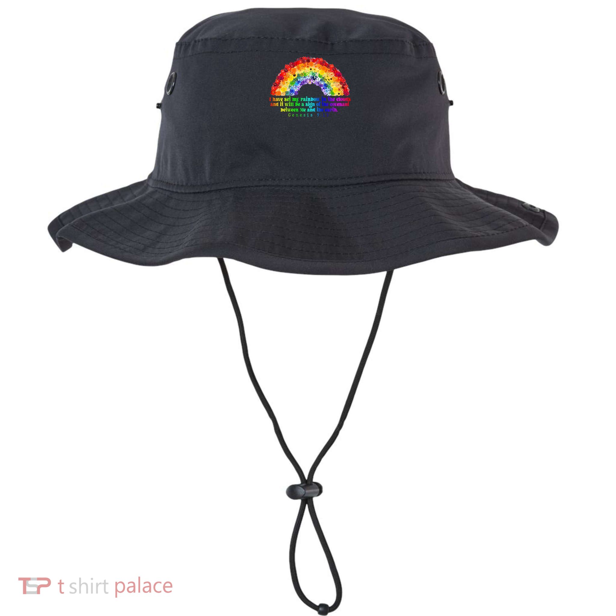 Genesis 9_13, Christian Rainbow God's Promise God’s Covenant Legacy Cool Fit Booney Bucket Hat
