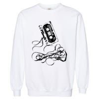 Grunge 90s Music Vintage Tape Concert Garment-Dyed Sweatshirt