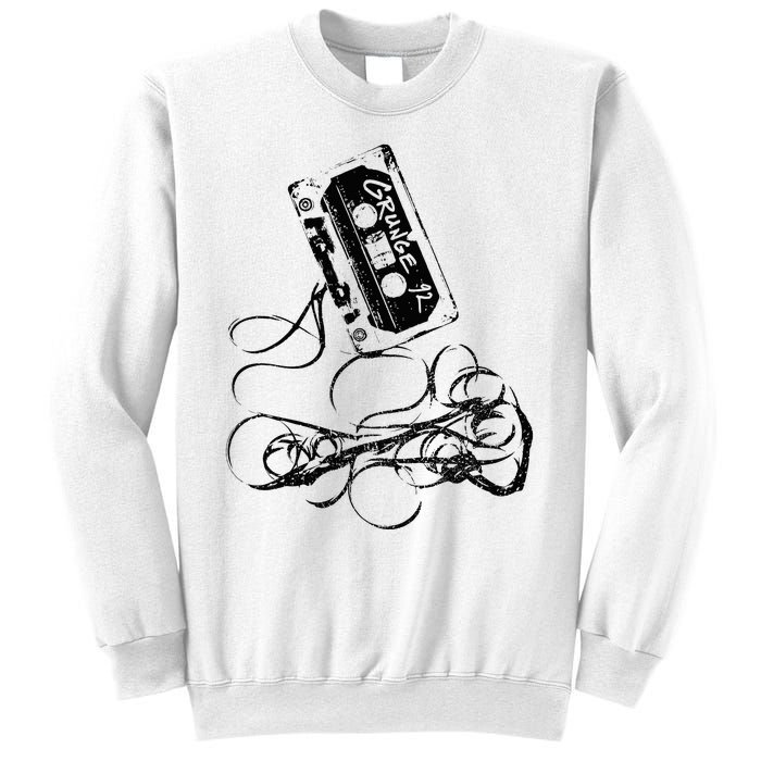 Grunge 90s Music Vintage Tape Concert Sweatshirt