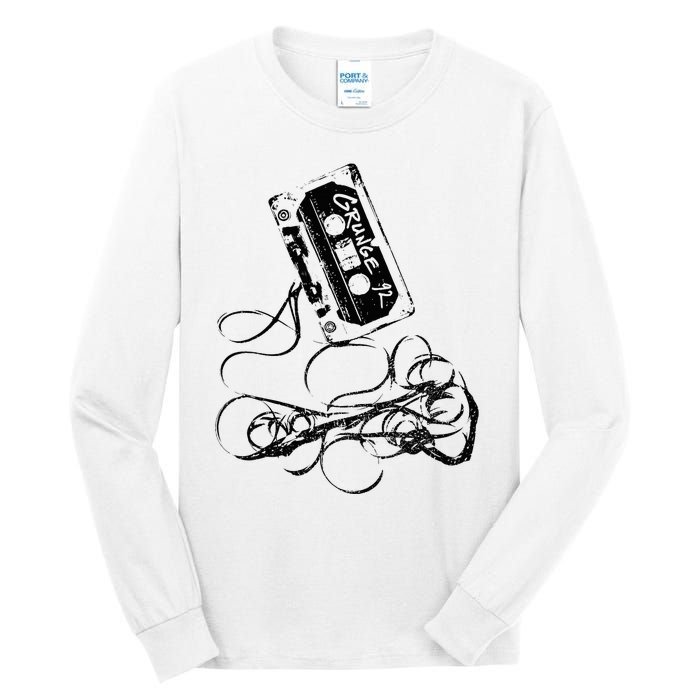 Grunge 90s Music Vintage Tape Concert Tall Long Sleeve T-Shirt