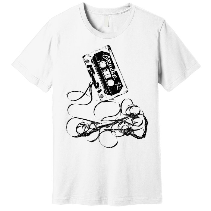 Grunge 90s Music Vintage Tape Concert Premium T-Shirt