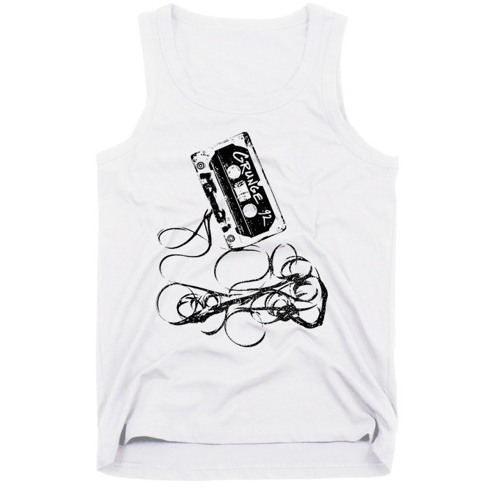 Grunge 90s Music Vintage Tape Concert Tank Top