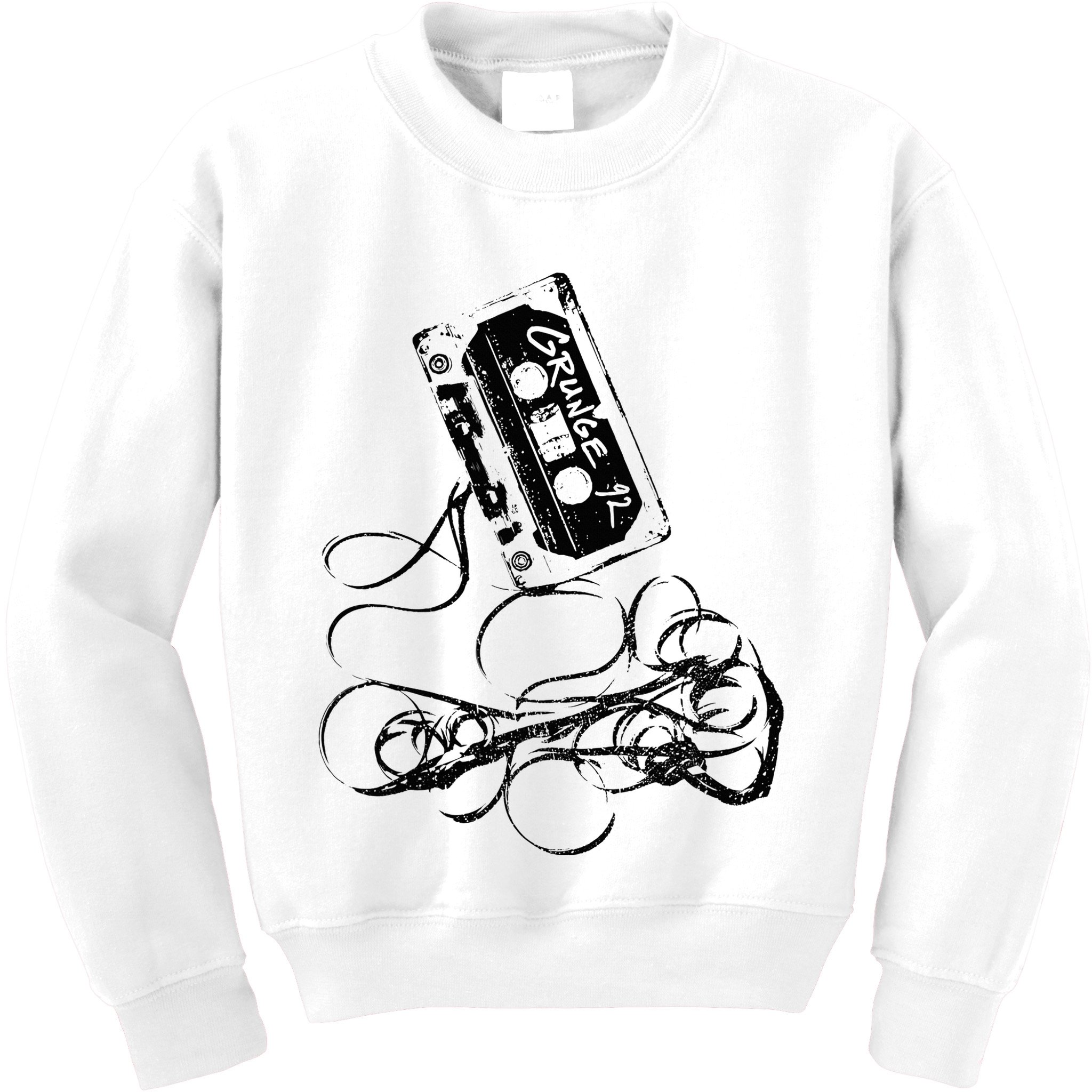Grunge 90s Music Vintage Tape Concert Kids Sweatshirt