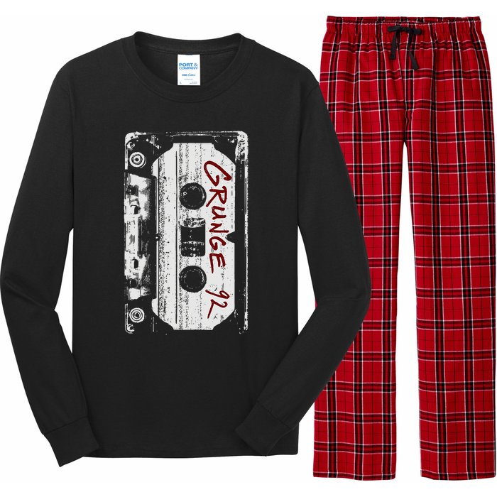 Grunge 90S Vintage Concert Mixtape Retro Long Sleeve Pajama Set