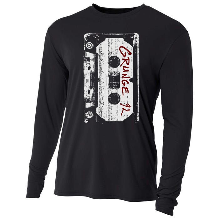 Grunge 90S Vintage Concert Mixtape Retro Cooling Performance Long Sleeve Crew