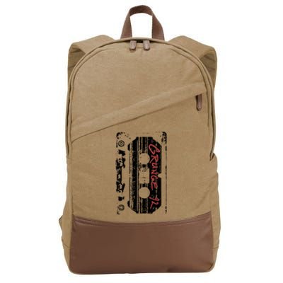 Grunge 90S Vintage Concert Mixtape Retro Cotton Canvas Backpack