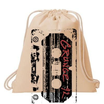 Grunge 90S Vintage Concert Mixtape Retro Drawstring Bag