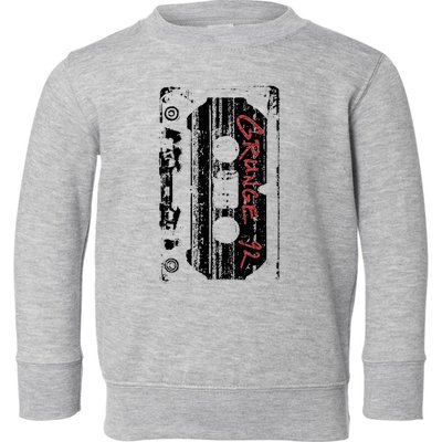 Grunge 90S Vintage Concert Mixtape Retro Toddler Sweatshirt