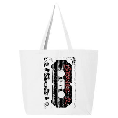 Grunge 90S Vintage Concert Mixtape Retro 25L Jumbo Tote