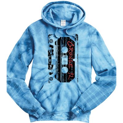 Grunge 90S Vintage Concert Mixtape Retro Tie Dye Hoodie