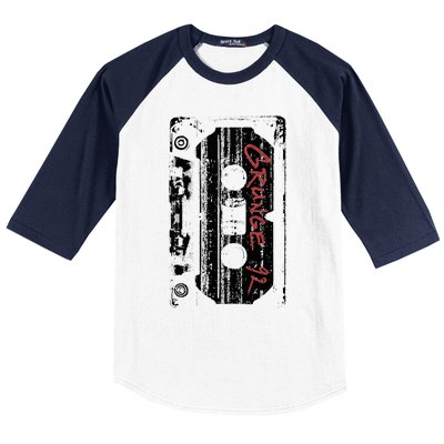 Grunge 90S Vintage Concert Mixtape Retro Baseball Sleeve Shirt