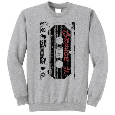 Grunge 90S Vintage Concert Mixtape Retro Tall Sweatshirt