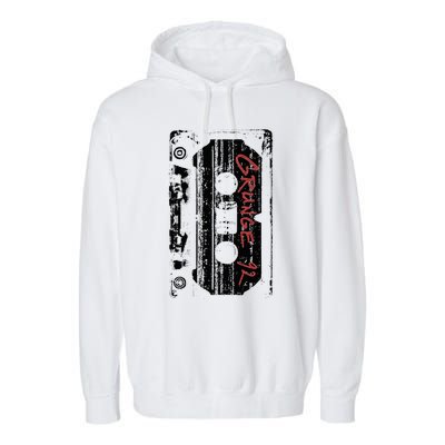 Grunge 90S Vintage Concert Mixtape Retro Garment-Dyed Fleece Hoodie