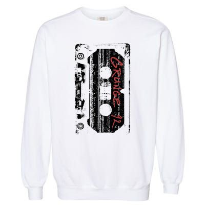 Grunge 90S Vintage Concert Mixtape Retro Garment-Dyed Sweatshirt