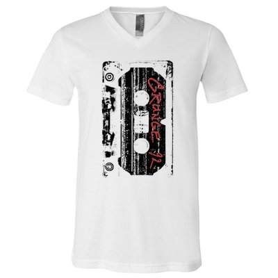 Grunge 90S Vintage Concert Mixtape Retro V-Neck T-Shirt