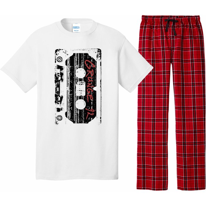 Grunge 90S Vintage Concert Mixtape Retro Pajama Set