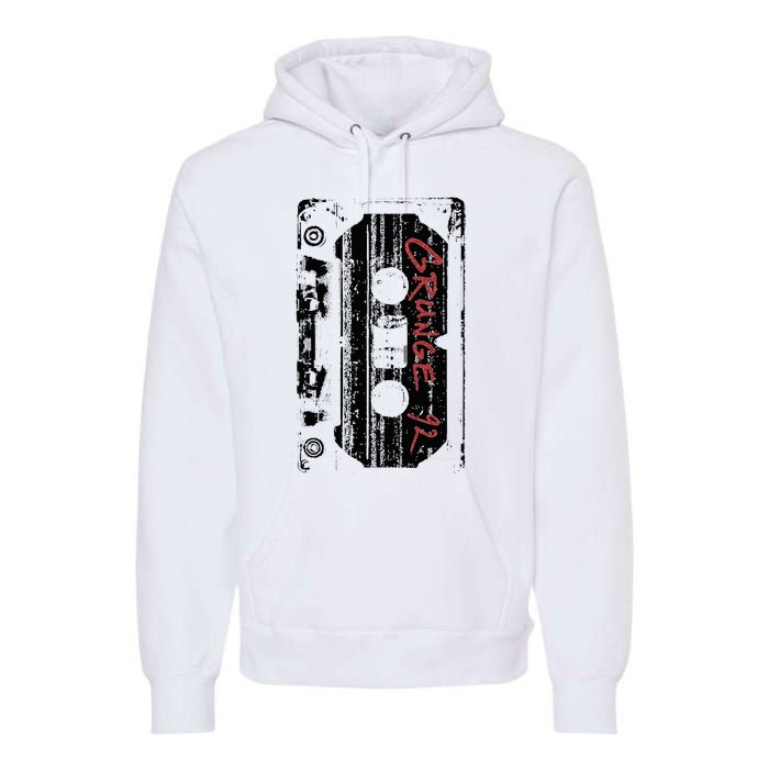 Grunge 90S Vintage Concert Mixtape Retro Premium Hoodie