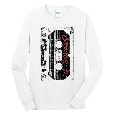 Grunge 90S Vintage Concert Mixtape Retro Tall Long Sleeve T-Shirt