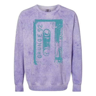 Grunge 90S Vintage Concert Mixtape Retro Colorblast Crewneck Sweatshirt