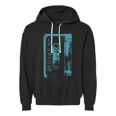 Grunge 90S Vintage Concert Mixtape Retro Garment-Dyed Fleece Hoodie