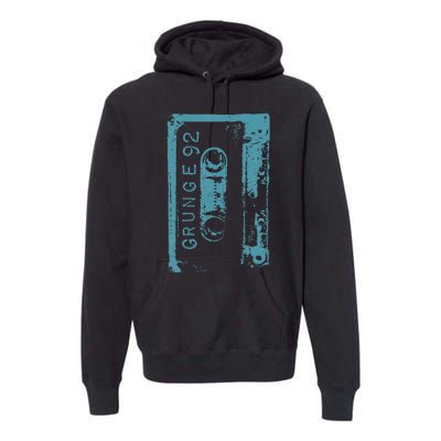 Grunge 90S Vintage Concert Mixtape Retro Premium Hoodie