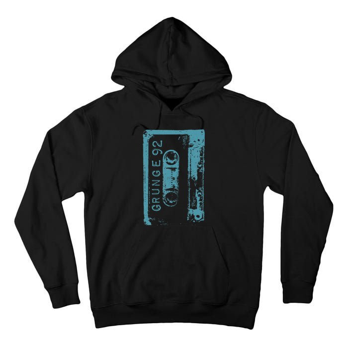 Grunge 90S Vintage Concert Mixtape Retro Tall Hoodie